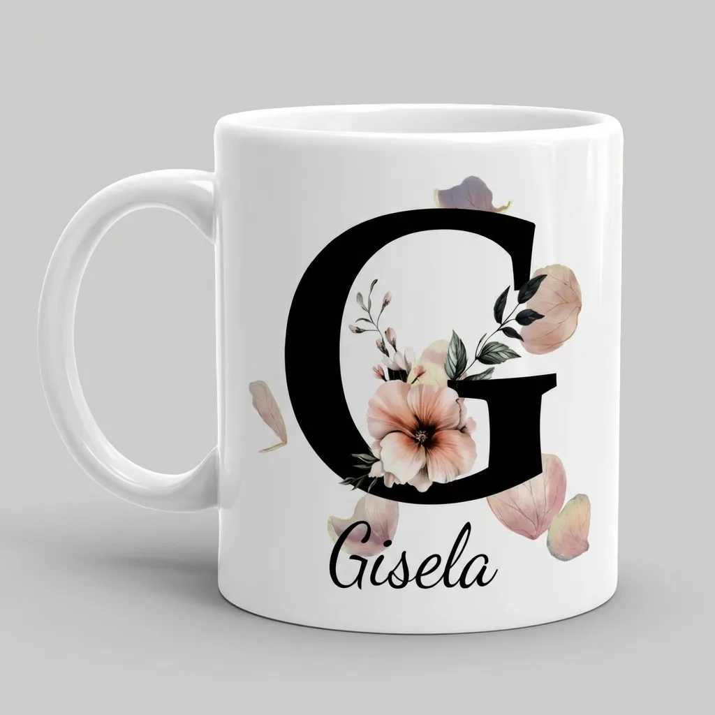 Personalisierte Namenstasse – Buchstabe G — Tasse 330 ml