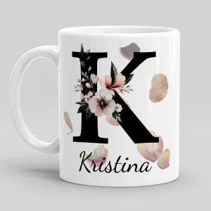 Personalisierte Namenstasse – Buchstabe K — Tasse 330 ml