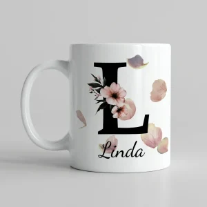 Personalisierte Namenstasse – Buchstabe L — Tasse 330 ml