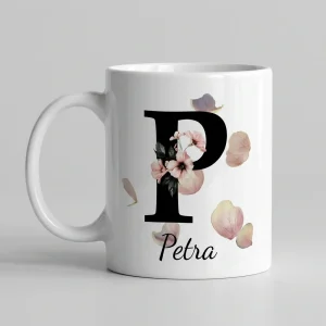 Personalisierte Namenstasse – Buchstabe P — Tasse 330 ml
