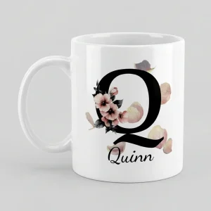 Personalisierte Namenstasse – Buchstabe Q — Tasse 330 ml