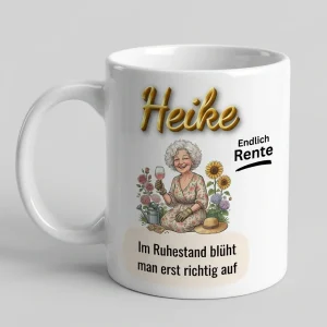 Ruhestand Tasse – Im Ruhestand blueht man auf (Garten) — Tasse 330 ml