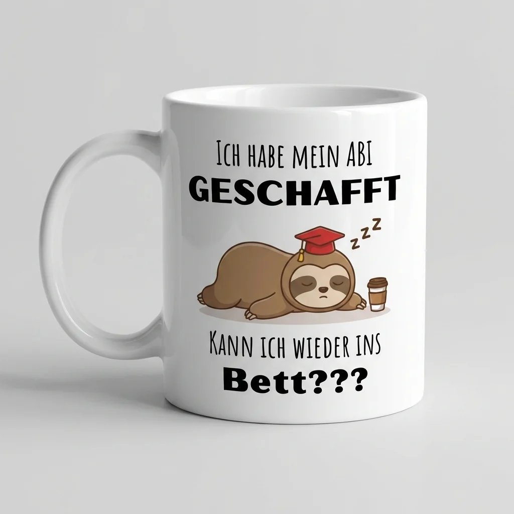 Abi geschafft – Kann ich wieder ins Bett? — Tasse 330 ml