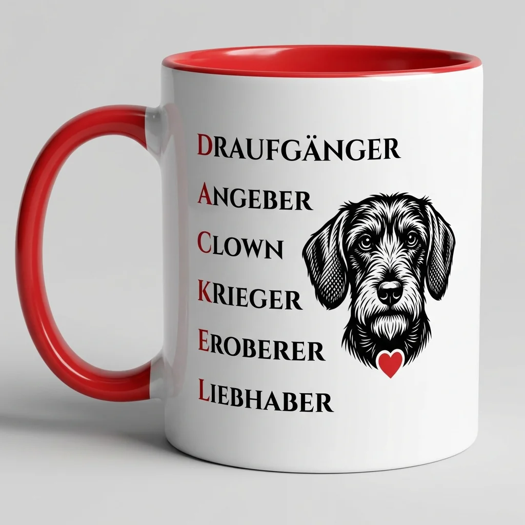 Frechdachs – Dackel — Henkel links
