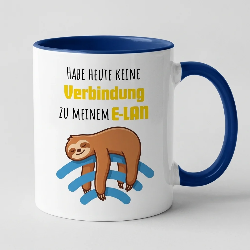 E-LAN Verbindung – Faultier — Henkel links