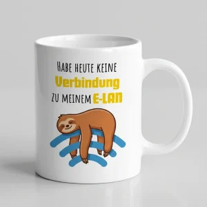 E-LAN Verbindung – Faultier — Henkel rechts