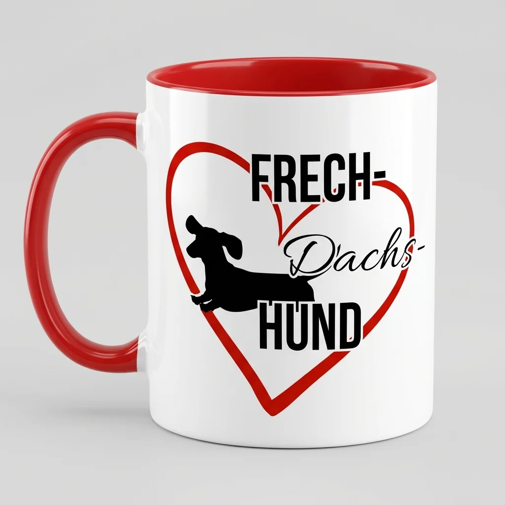 Frechdachs Dackel – Herz-Motiv — Lifestyle
