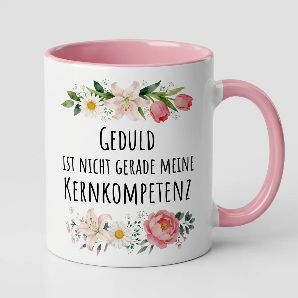 Geduld ist meine Kernkompetenz – Rosen — Henkel links