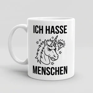 Ich hasse Menschen — Tasse 330 ml