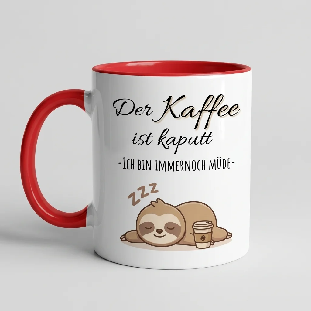 Ohne Kaffee bin ich kaputt – Faultier — Lifestyle