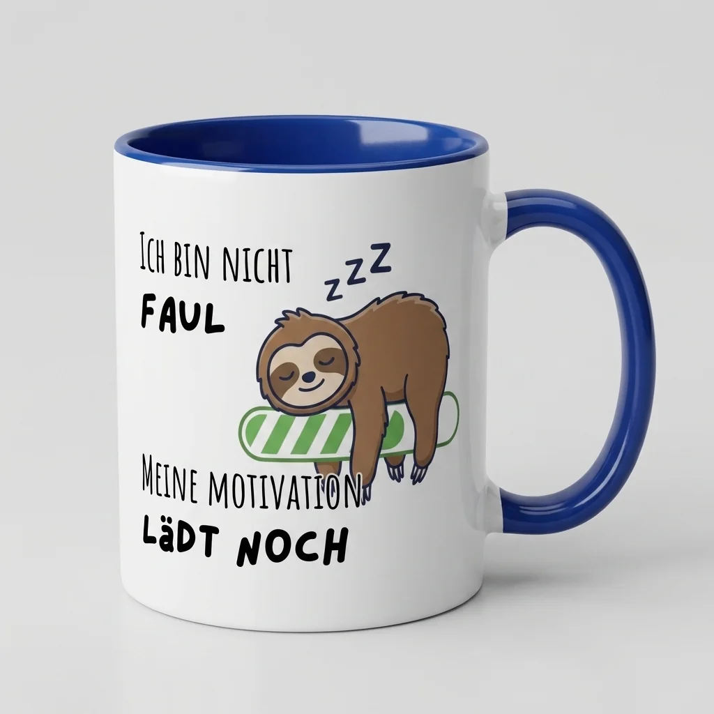 Ich bin nicht faul – Motivation lädt noch — Henkel links