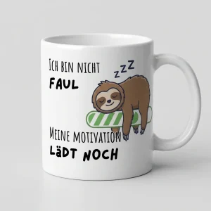 Ich bin nicht faul – Motivation lädt noch — Henkel rechts