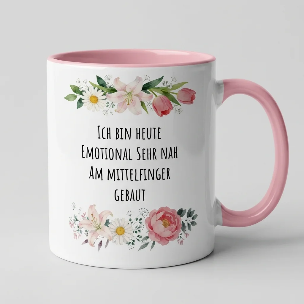 Der Mittelfinger-Gruß – Rosen — Henkel links