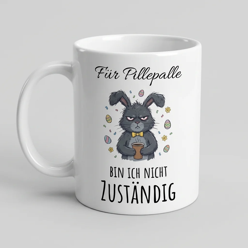 Für Pillepalle nicht zuständig – Hase — Tasse 330 ml