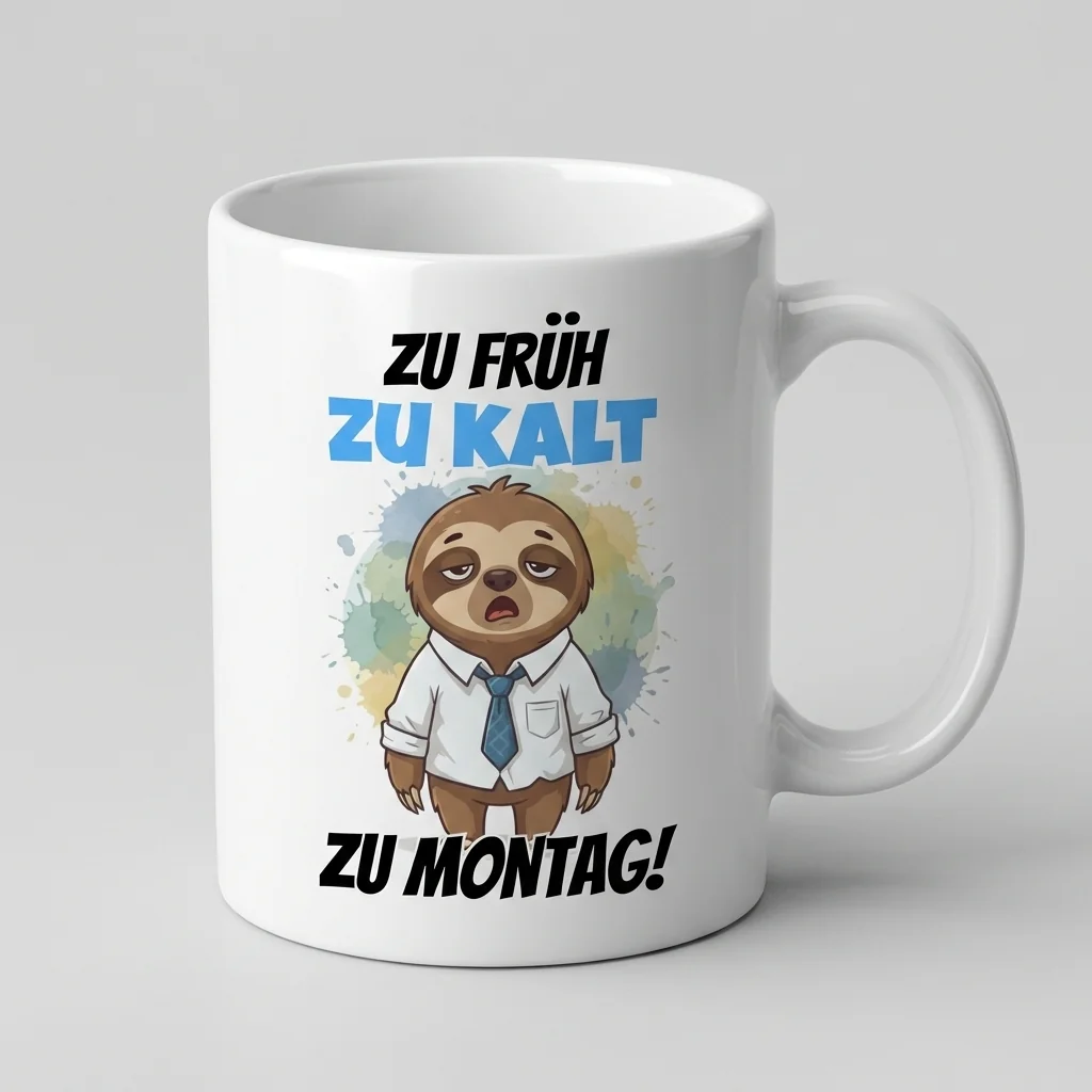Zu früh, zu kalt, zu Montag – Faultier — Detail 4